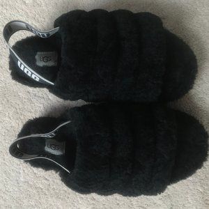 Black Women's Fluff Yeah Slides